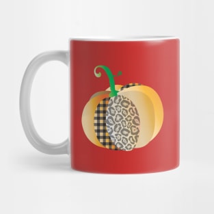 Thanksgiving Thankful Cute Pumpkin Holiday leopard Mug